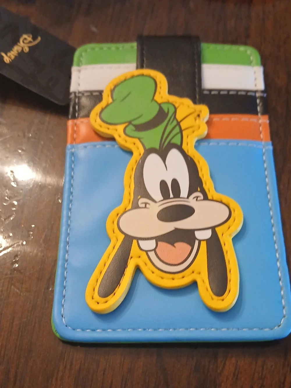 Disney Lounge Fly Kids Goofy Blue Green Yellow Cardholder